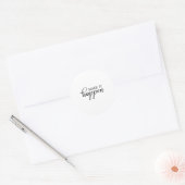 Make It Happen Motivational  ラウンドシール (封筒)