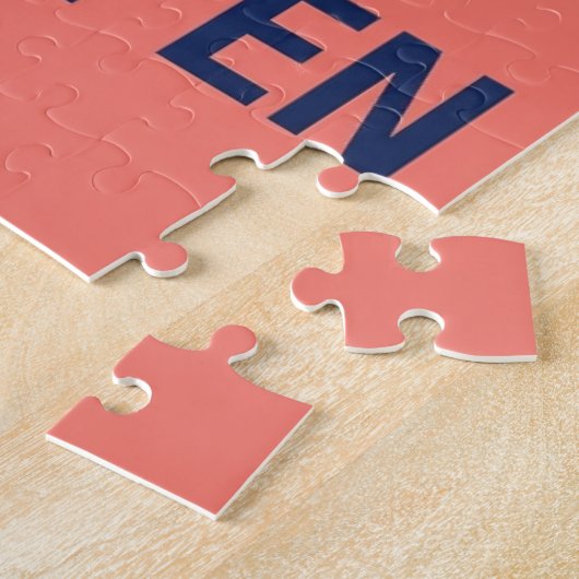 Make it happen motivational quote ジグソーパズル (側面)