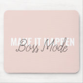 Make It Happen Personalized Mouse Pad – Feminine C マウスパッド (正面)