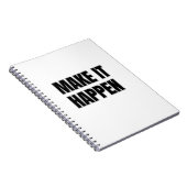 Make It Happen Spiral Photo Notebook ノートブック (右側)