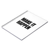 Make It Happen Spiral Photo Notebook ノートブック (左側)