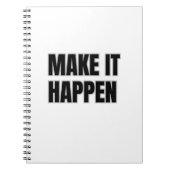 Make It Happen Spiral Photo Notebook ノートブック (正面)
