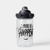 Make it Here学校名前をカスタムする ウォーターボトル (背面)