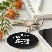 Make It Here引用文モチベーションカスタム キーホルダー (側面)