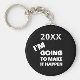 Make It Here引用文モチベーションカスタム キーホルダー