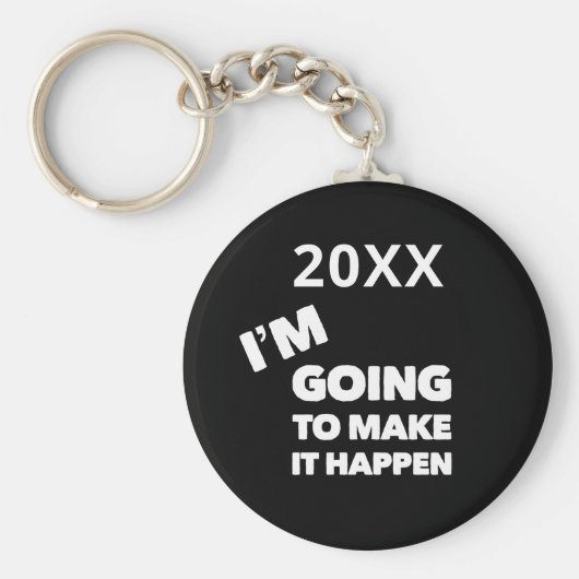Make It Here引用文モチベーションカスタム キーホルダー (正面)