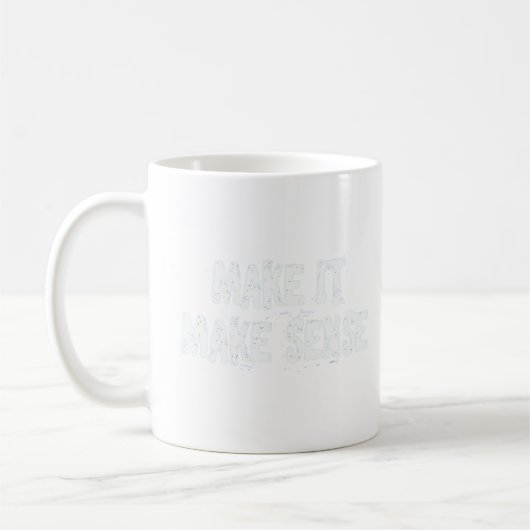 Make It Make Senseフード付きスウェットシャツ コーヒーマグカップ (左)