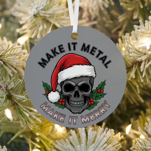 Make It Metal, Make It Merry – Punk Rock Christmas メタルオーナメント (インサイチュ)