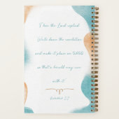 "Make it Plain" Blank Lined Journal with scripture ノートブック (裏面)