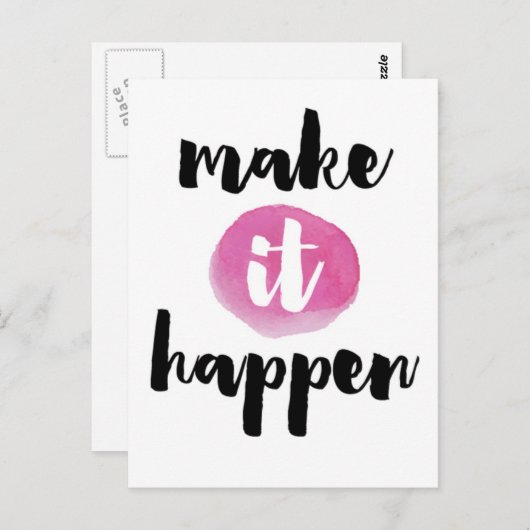 Make It Plants引用文 ポストカード (正面/裏面)