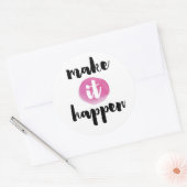 Make It Plants引用文 ラウンドシール (封筒)