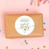 Make It Thirty Martini 30th Birthdayパーティー ラウンドシール