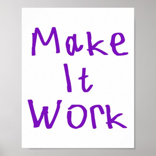 Make It Workステッカー2 ポスター (正面)