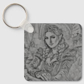 Make It Yours – 妻カスタムの写真プレゼント キーホルダー (正面)