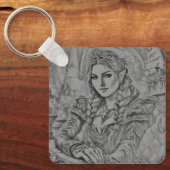 Make It Yours – 妻カスタムの写真プレゼント キーホルダー (正面)