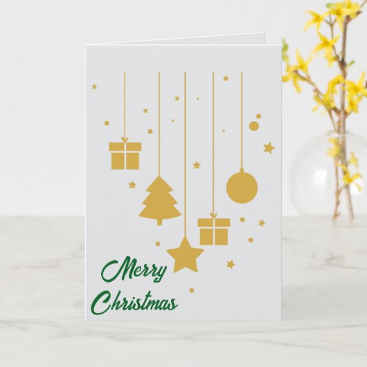 Make It Yours: Custom Folded Christmas Card カード (黄色い花)