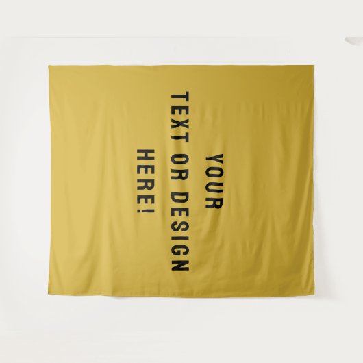 Make It Yours – Custom Metallic Gold Tapestry タペストリー (正面(横))