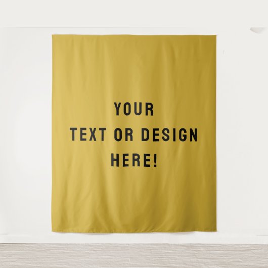 Make It Yours – Custom Metallic Gold Tapestry タペストリー (正面)