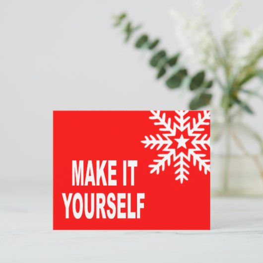 Make It Yourseはがき招待状 ポストカード (スタンド正面)