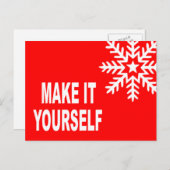 Make It Yourseはがき招待状 ポストカード (正面/裏面)
