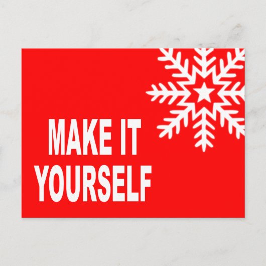 Make It Yourseはがき招待状 ポストカード (正面)