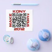 Make Kony Famous 2012 Video QR Code Joseph Kony チラシ (シングル)
