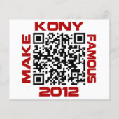 Make Kony Famous 2012 Video QR Code Joseph Kony チラシ (正面)