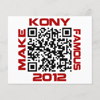 Make Kony Famous 2012 Video QR Code Joseph Kony チラシ