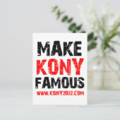 Make Kony Famous - Kony 2012 ポストカード (スタンド正面)
