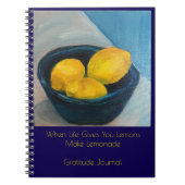 "MaKe Lemonade" Gratitude Journal  ノートブック (正面)
