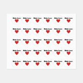 Make Loveハート2024 ラベル (シート)