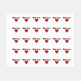 Make Loveハート2024 ラベル