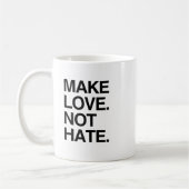 MAKE LOVE NOT HATE.png コーヒーマグカップ (左)