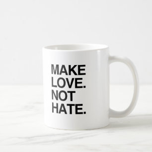 MAKE LOVE NOT HATE.png コーヒーマグカップ