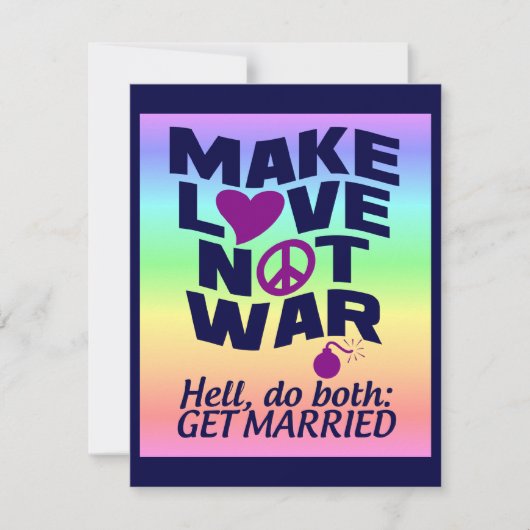 Make Love Not War カスタムポスター (正面)