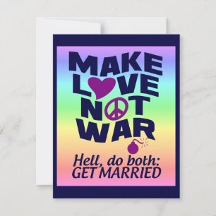 Make Love Not War カスタムポスター