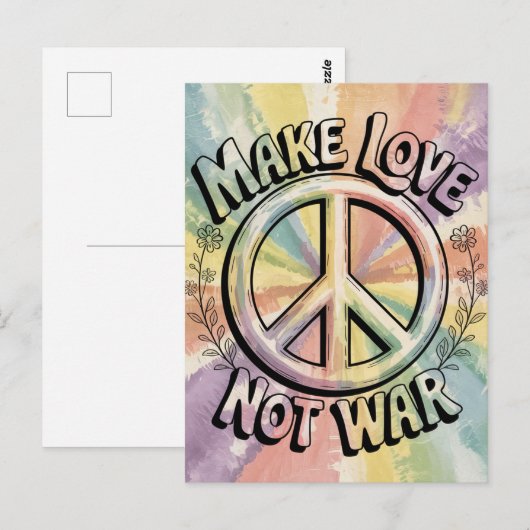Make Love Not War ポストカード (正面/裏面)