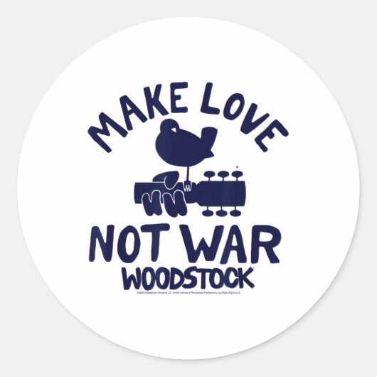 - Make Love Not War ラウンドシール (正面)