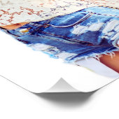 Make Love Not War - Hippieレトロポスター ポスター (コーナー)