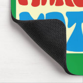 Make love not war Hippie Spruch マウスパッド (コーナー)