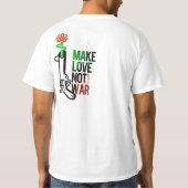 Make love not war tシャツ (裏面)