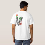 Make love not war tシャツ (裏面フル)