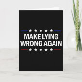 Make Lying Wrong Again Anti Trump Make Lying Wrong カード (正面)