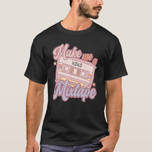 Make Me A Mixtape Retro Valentine's Day Vday Girl  Tシャツ (正面)