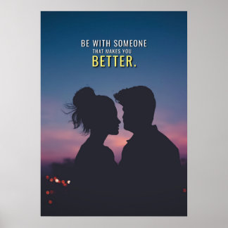 Make Me Better Romantic Love Couple引用文ポスター ポスター