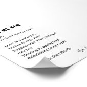 Make Me New Love勇気付けられる詩のポスター ポスター (角)