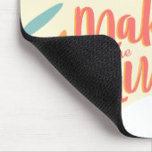 Make Me Shine Quote Cute Retro Sunglasses マウスパッド (コーナー)