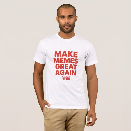 Make Memes Great Again – Bold Meme Design Tシャツ (正面フル)