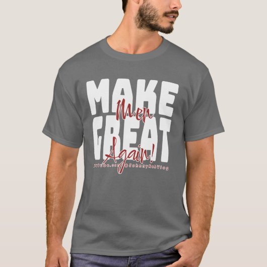Make Men 素晴らし Again - Johnny Reb Vlog Merch Tシャツ (正面)