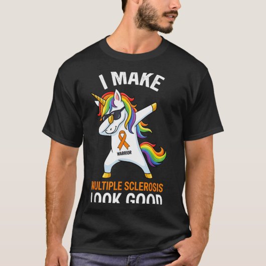 Make multiple sclerosis look good dabbing unicorn tシャツ (正面)